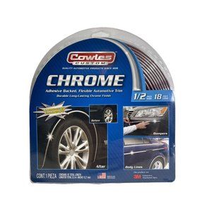 Cowles S37750 Custom Chrome Molding 1/2" Wide by 18ft Long Made in USA